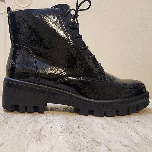 White Mountain Shoes - White Mountain Womens Tappy L Black Patent 9M - A028